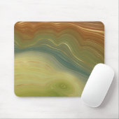 Aardse retro strata | Neutral Toon Agaat Muismat (Met muis)