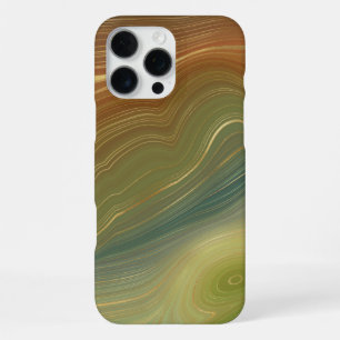 Aardse Retro Strata Vintage Neutrale Tinten Agat iPhone 16 Pro Max Hoesje
