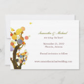 Aardse Romantische Bouw Weddenschap Sparen de Datu Save The Date (Achterkant)