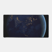 Aardse stad licht 's nachts op Azië en Australië Bureaumat (Voorkant)