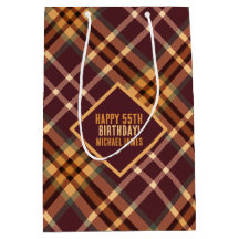 Aardse Tartan Plaids Speciale Dag Verjaardag
