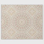 Aardse taupe en roest mandala patroon cadeaupapier (Vlak)