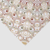 Aardse taupe en roest mandala patroon tissuepapier (Detail)