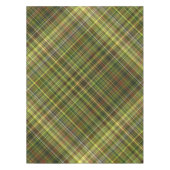 Aardse tinten Rust en Olive Plaid Tafelkleed (Voorkant)