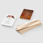 Aardse Tonen Fall Trouwprogramma Hand Fan Handwaaier (Niet-gemonteerd)