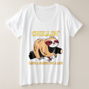aardse toon grote maat t-shirt