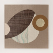 Aardse vormen legpuzzel (Horizontaal)