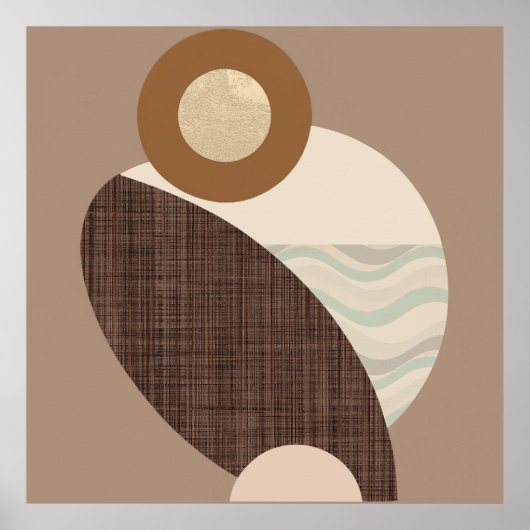 Aardse vormen poster (Voorkant)