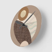 Aardse vormen ronde klok (Hoek)