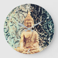 Aardse Zittende Boeddha Elegante Zen Verlichting