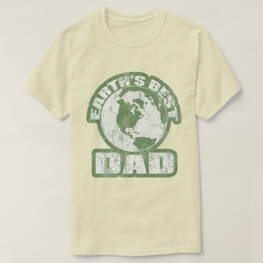 Aardsen Beste Papa Groen T-shirt (Design voorkant)