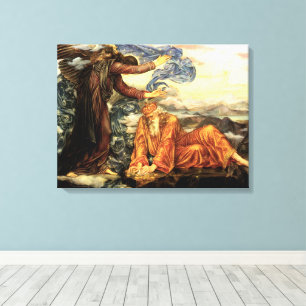 Aardsgebonden door Evelyn De Morgan, Victoriaanse Canvas Afdruk