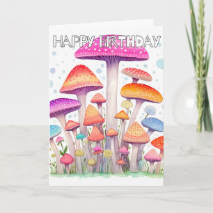 Aardspruiten Mushroom Hut Illustratie Kaart
