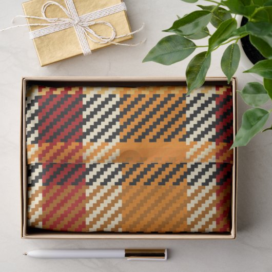 Aardtint Plaid Tissuepapier (Geschenk)