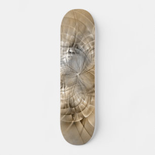 Aardtinten Abstracte Moderne Fractale Kunst Skateboard