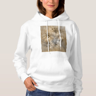 Aardtinten Abstracte Moderne Fractale Kunst Textuu Hoodie