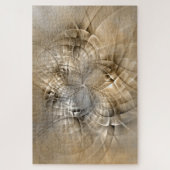 Aardtinten Abstracte Moderne Fractale Kunst Textuu Legpuzzel (Verticaal)