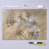 Aardtinten Abstracte Moderne Fractale Kunst Textuu Tissuepapier (Craft)