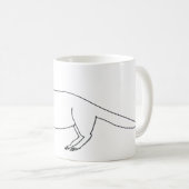 Aardvark Mug mal dessiné (Devant droit)
