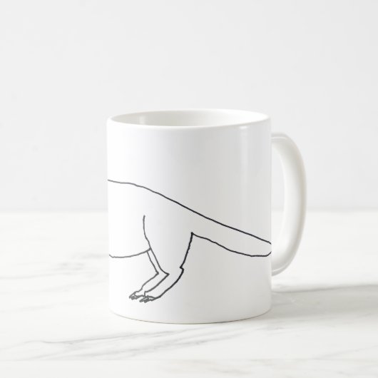 Aardvark Mug mal dessiné (Devant droit)
