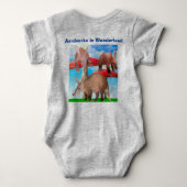 Aardvarken in Wonderland Romper (Achterkant)