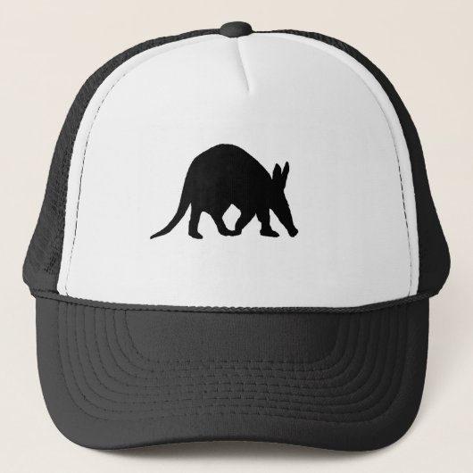 Aardvarksilhouet Trucker Pet (Voorkant)