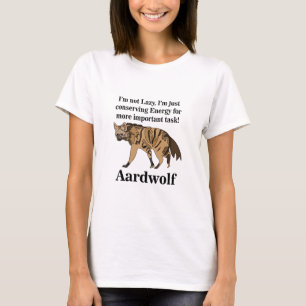 Aardwolf Hyena Spirit Dier Liefhebber T-shirt