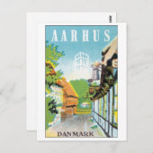 AARHUS, Danmark Briefkaart (Voorkant / Achterkant)