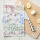Aarhus de recyclage, serviette de cuisine (Quart Plié)
