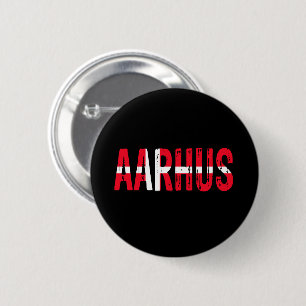 Aarhus Denmark Ronde Button 5,7 Cm