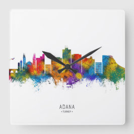 Aarhus Denmark Skyline Vierkante Klok