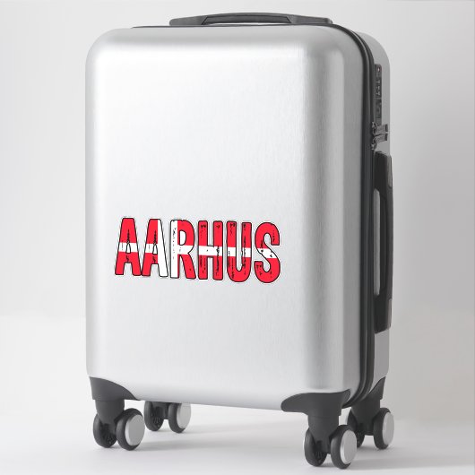 Aarhus Denmark Sticker (Koffer)