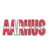 Aarhus Denmark Sticker (Voorkant)