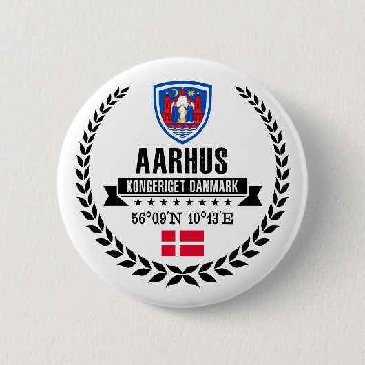 Aarhus Ronde Button 5,7 Cm (Voorkant)