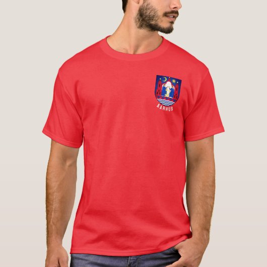 Aarhus-wapen - DENEMARKEN T-Shirt (Voorkant)