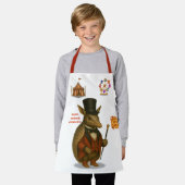 Aaron, aardvark ringmaster schort (Gedragen)