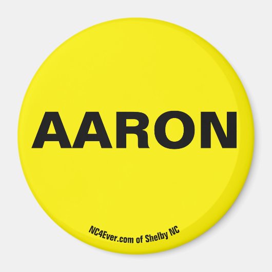 AARON Aimant jaune (Devant)