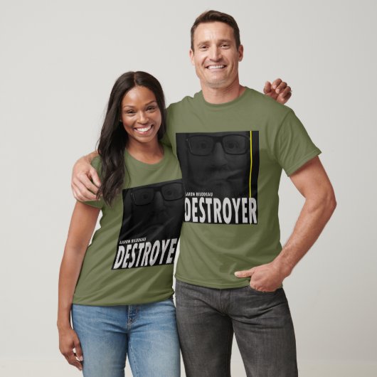 Aaron Bilodeau DESTROYER Voorzijde en achterzijde T-shirt (Unisex)