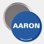 AARON Blue magnet Magneet (Voorkant / Achterkant)
