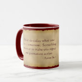 Aaron Burr Coffee Mok (Voorkant links)