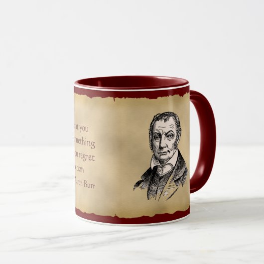 Aaron Burr Coffee Mok (Voorkant rechts)