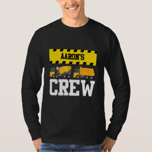 Aaron Construction Crew Custom Dumptruck Dump Truc T-shirt
