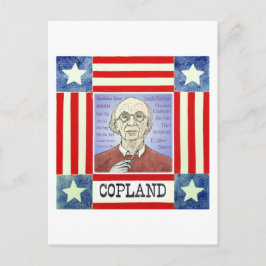 Aaron Copland briefkaart