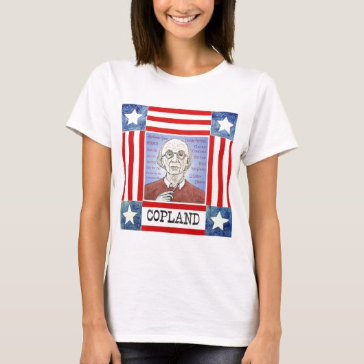 Aaron Copland dames T-shirt (Voorkant)