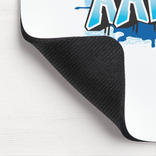 Aaron Jouw naam Graffiti Brick Wall gestileerd Muismat (Hoek)