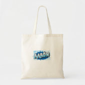 Aaron Jouw naam Graffiti Brick Wall gestileerd Tote Bag (Voorkant)