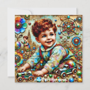 AARON ~ Joyeux Anniversaire ~ Carte d'anniversaire