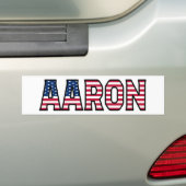 Aaron Nom Prénom USA Autocollants Autocollants (En voiture)