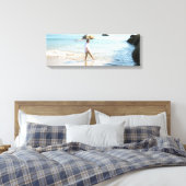 Aaron op het strand canvas afdruk (Insitu (Slaapkamer))