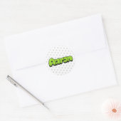 Aaron Ronde Sticker (Envelop)
